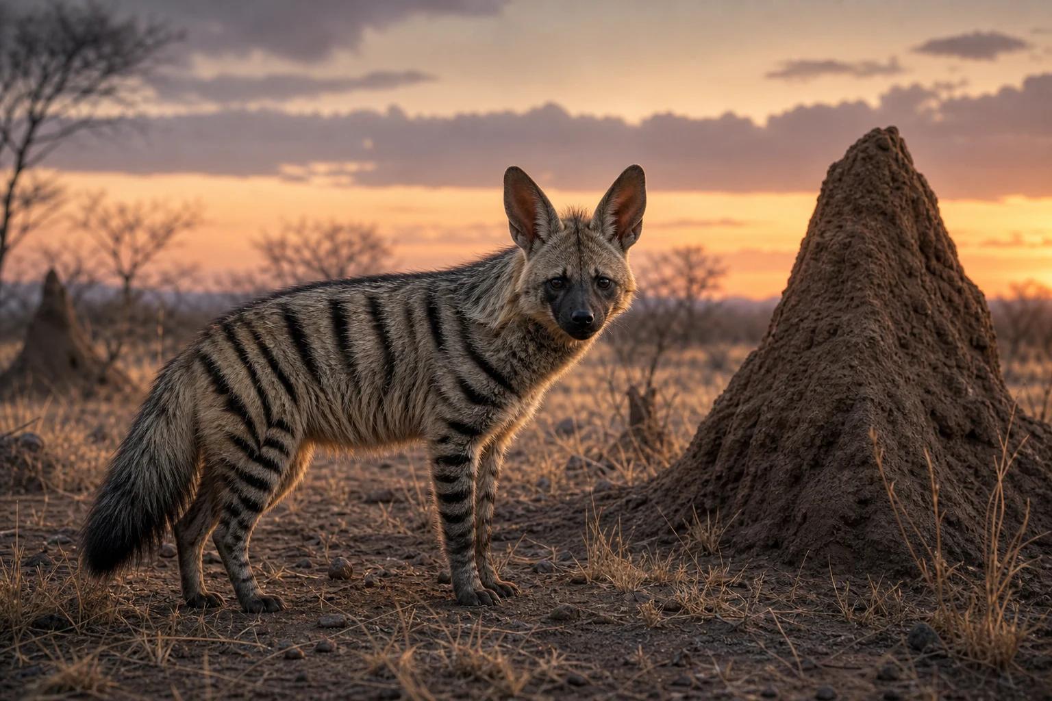 Aardwolf biological traits that shape its symbolism