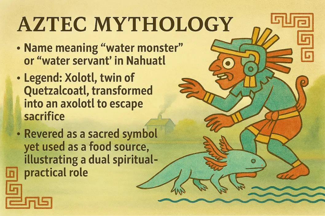 Final axolotl symbolism image representing endangered wonder, regeneration, child-like energy, and soft resilience