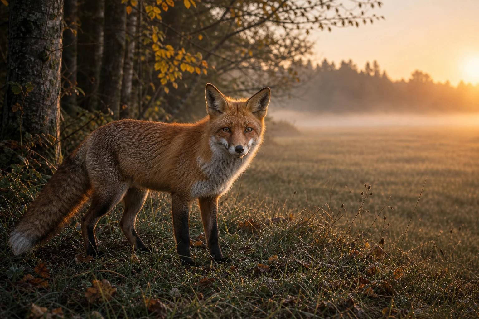 Fox in its natural habitat