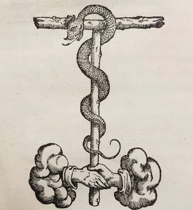 Occult snake symbolism with dark mystical details, representing hidden knowledge, danger, healing, and awakening