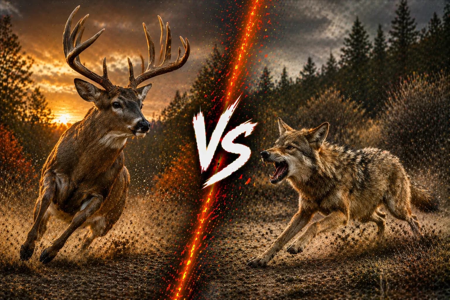 Deer vs Coyote: What Does the Real Matchup Look Like? comparison image on AnimalDex