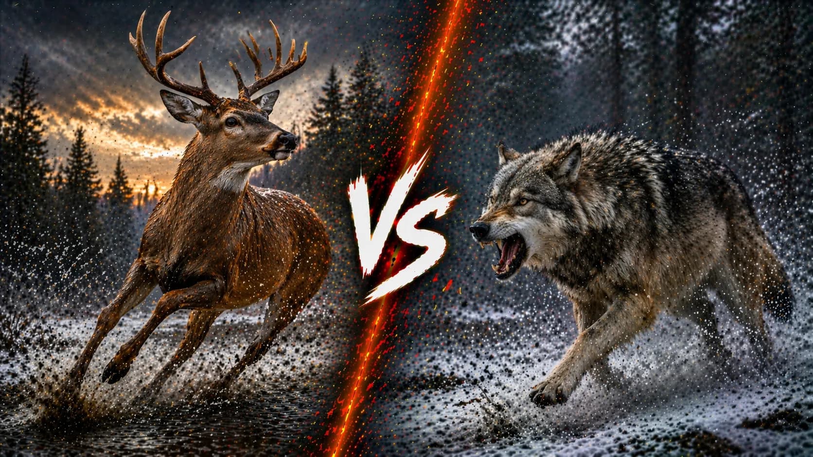 Deer vs Wolf: Which Side Usually Wins? comparison image on AnimalDex