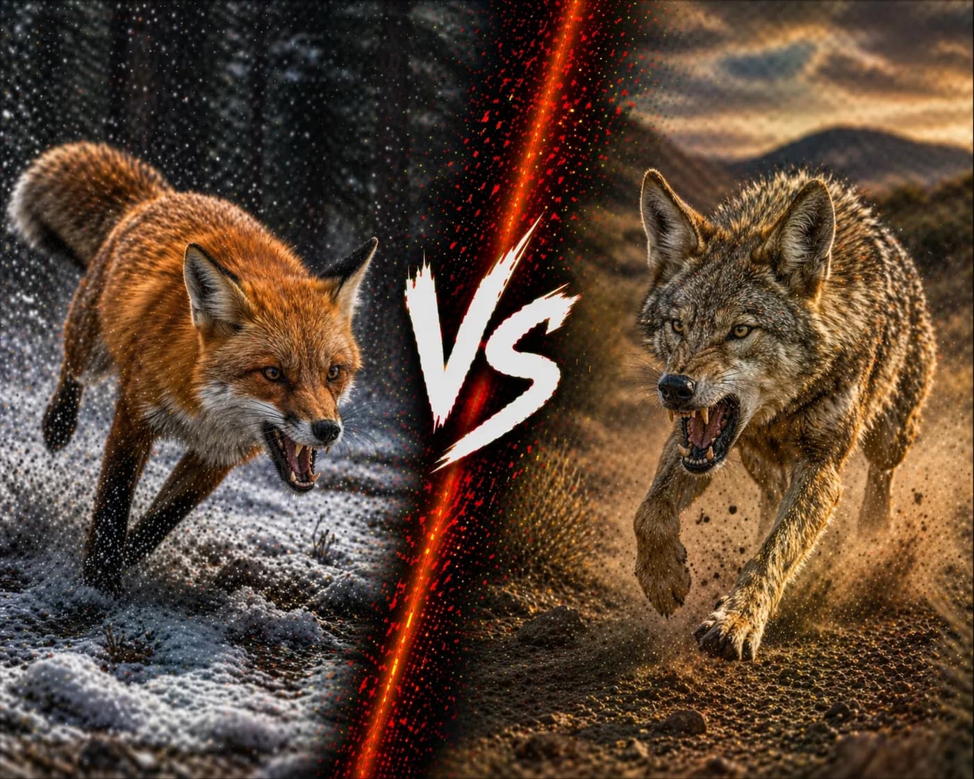 Fox vs Coyote: Which Canid Comes Out Ahead? comparison image on AnimalDex