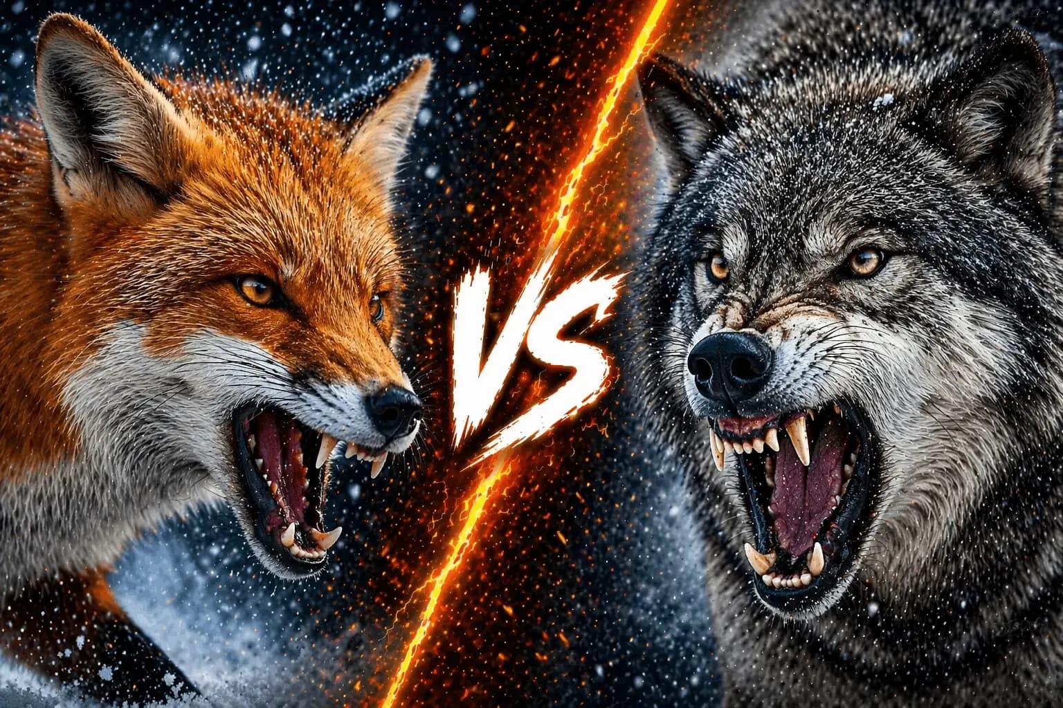 Fox vs Wolf: Who Actually Has the Edge? comparison image on AnimalDex