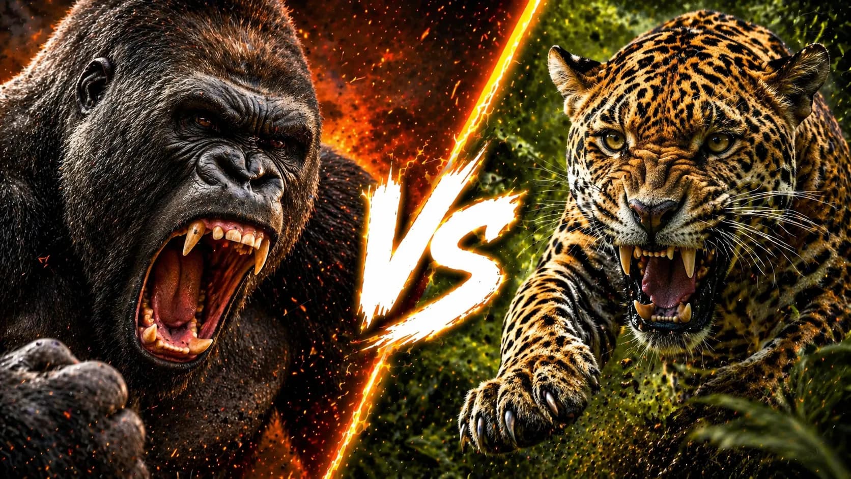 Gorilla vs Jaguar: Which Powerful Animal Has the Edge? comparison image on AnimalDex