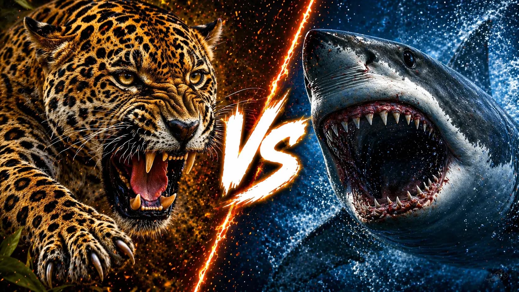 Jaguar vs Bull Shark: Which Predator Has the Edge? comparison image on AnimalDex