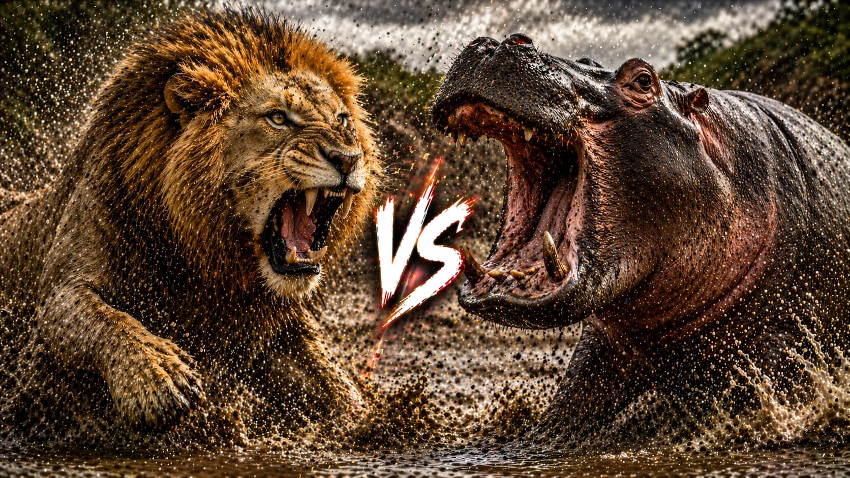 Lion vs Hippopotamus: Which Animal Has the Edge? comparison image on AnimalDex