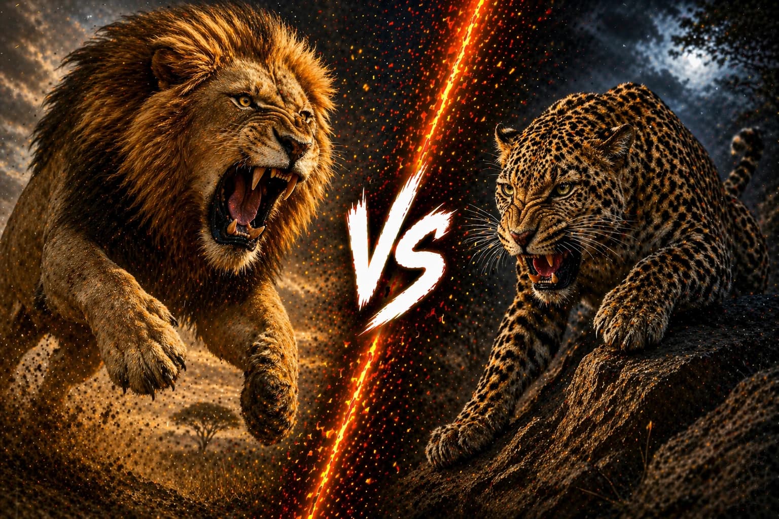 Lion vs Leopard: Who Wins the Real Matchup? comparison image on AnimalDex