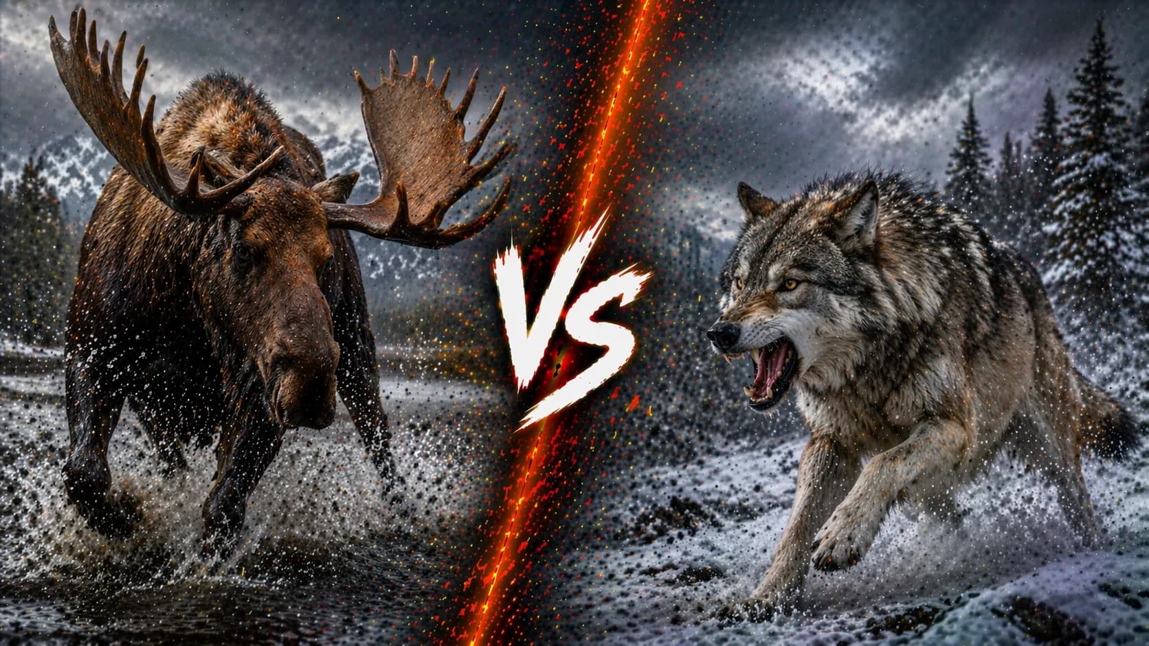 Moose vs Wolf: Which Side Usually Wins? comparison image on AnimalDex