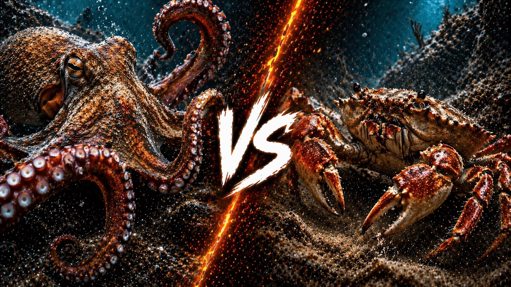 Octopus vs Crab: Which Sea Fighter Has the Better Edge? comparison image on AnimalDex