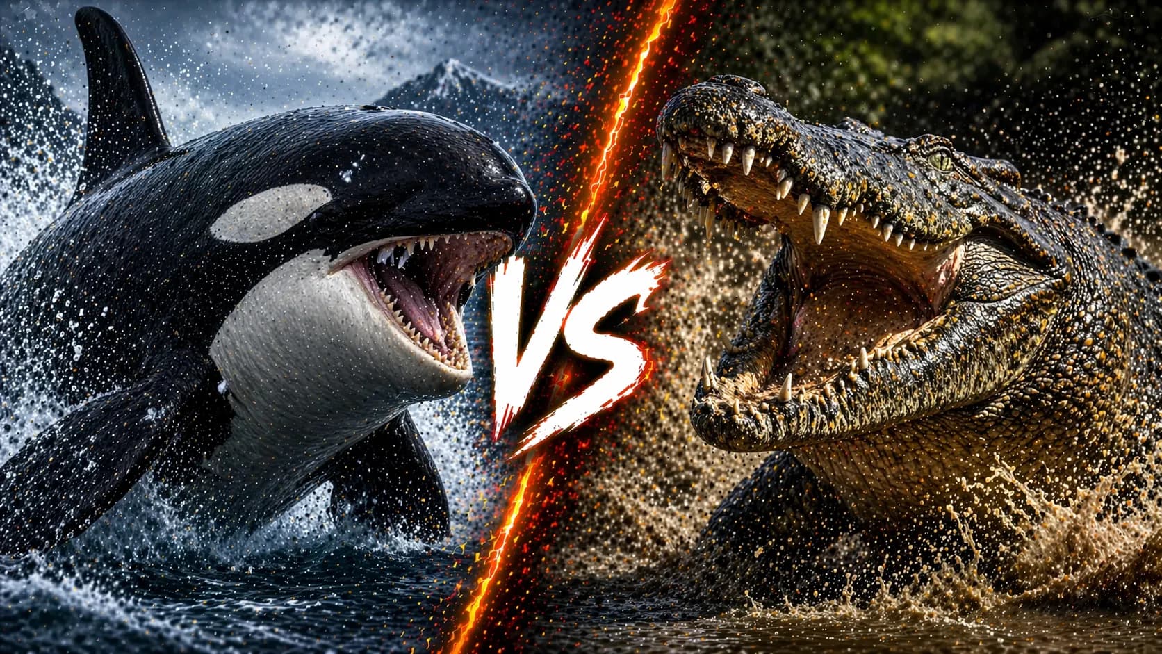 Orca vs Crocodile: Which Predator Has the Edge? comparison image on AnimalDex