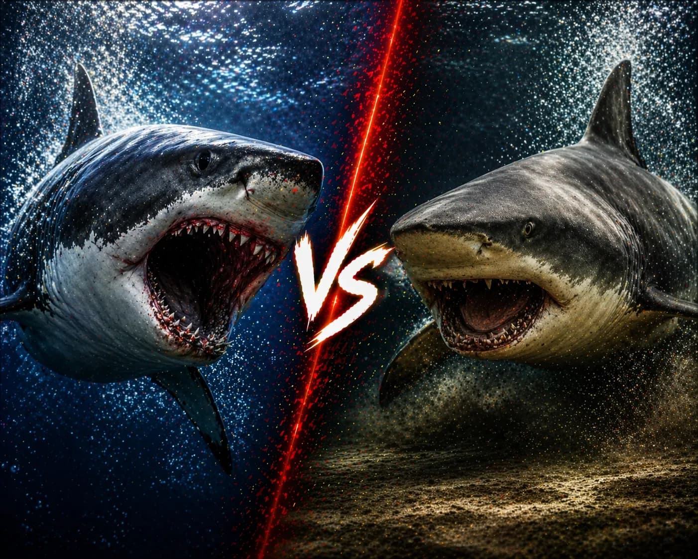 Shark vs Bull Shark: What Changes When the Shark Gets More Specialized? comparison image on AnimalDex