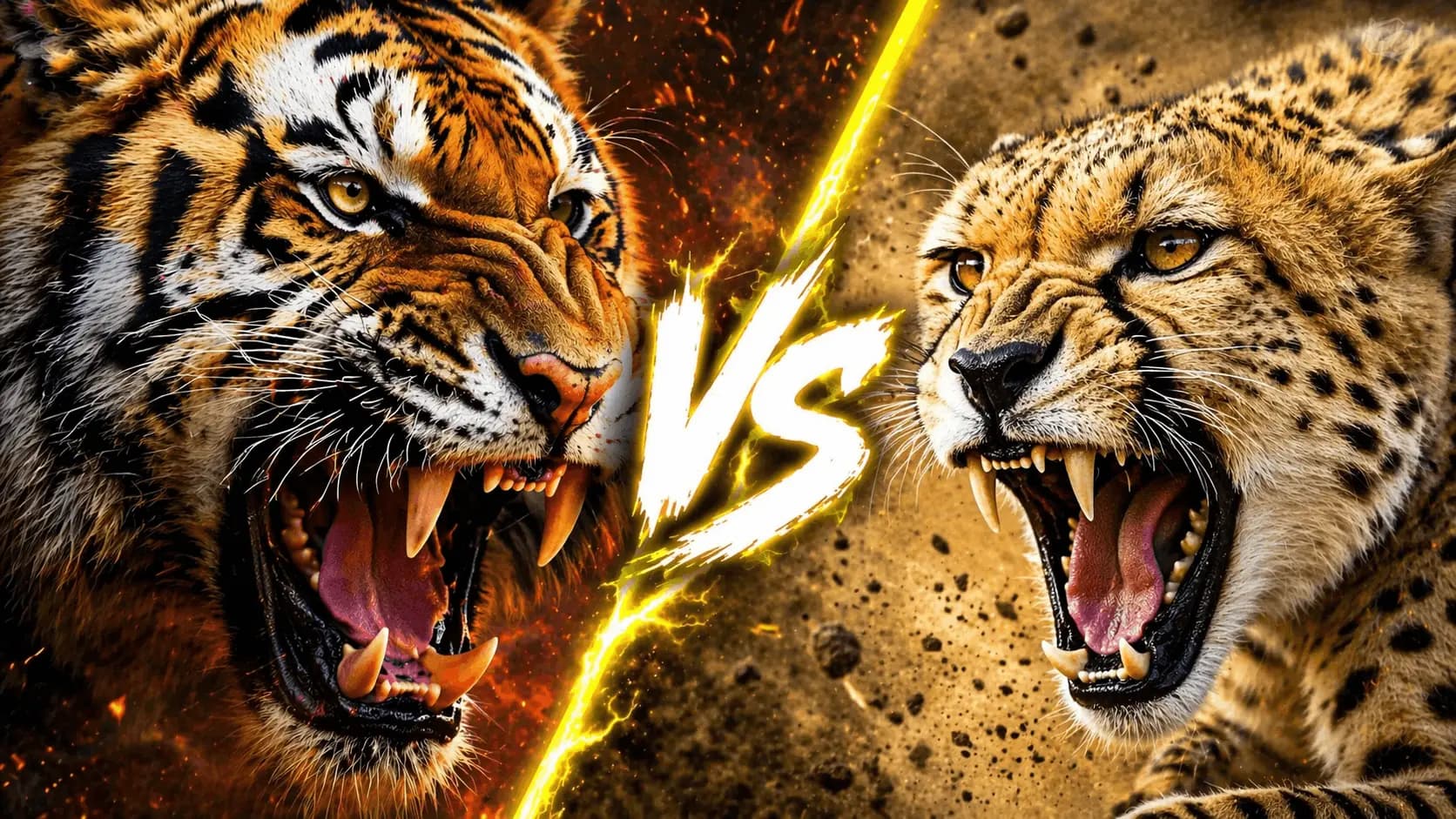 Tiger vs Cheetah Speed: Which Big Cat Is Actually Faster? comparison image on AnimalDex