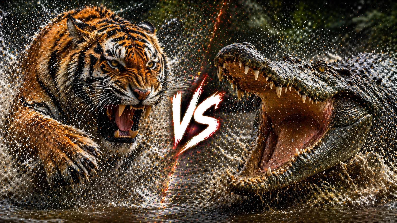 Tiger vs Crocodile: Which Predator Has the Better Edge? comparison image on AnimalDex