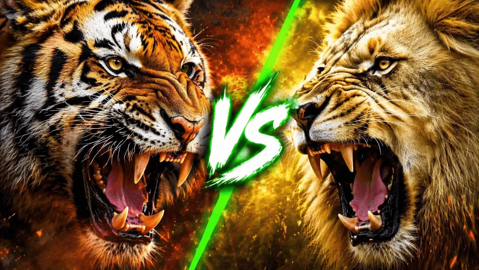Tiger vs Lion: Who Actually Wins? comparison image on AnimalDex