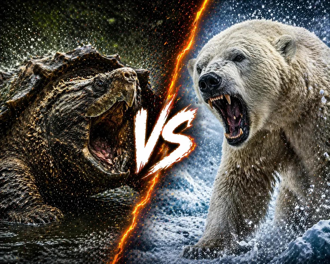 Alligator Snapping Turtle vs Polar Bear: Which Animal Has the Edge? comparison image on AnimalDex