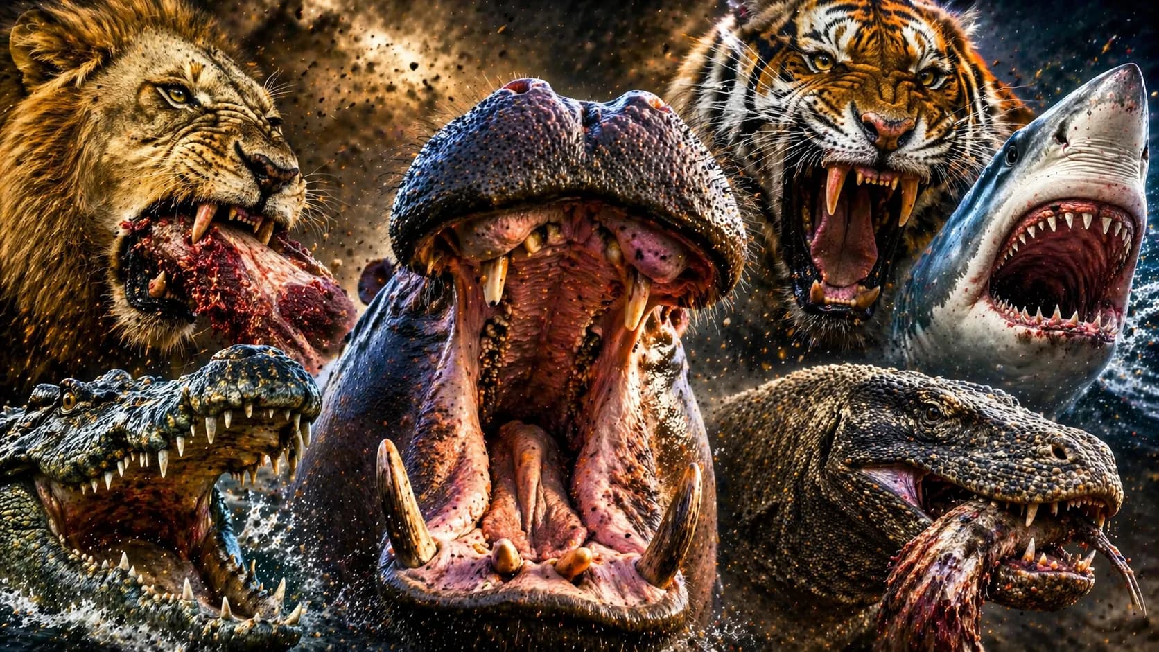 Animals With the Strongest Bite Force: Top 10 Ranked ranking page on AnimalDex