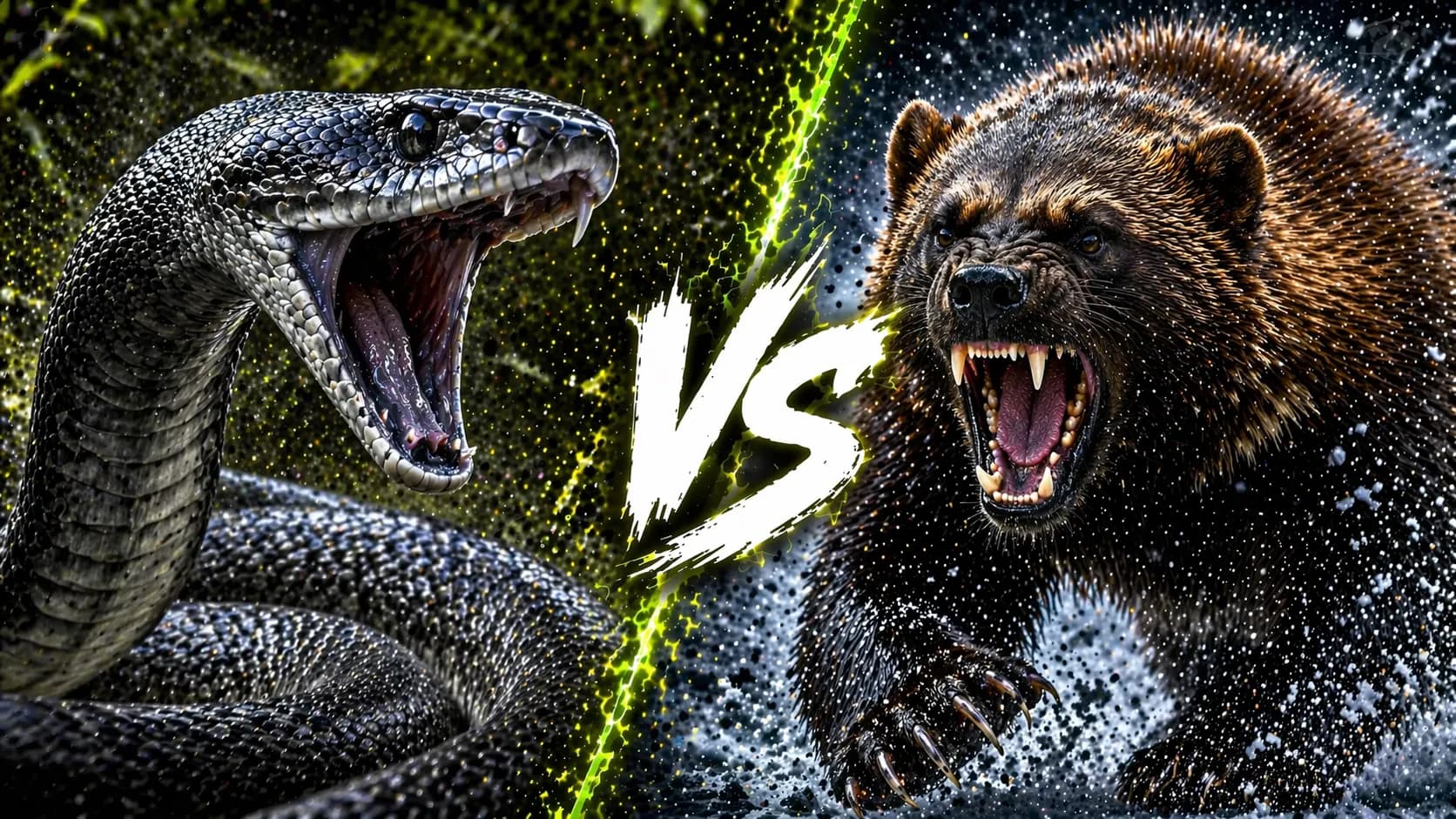 Black Mamba vs Wolverine: Which Dangerous Animal Has the Edge? comparison image on AnimalDex