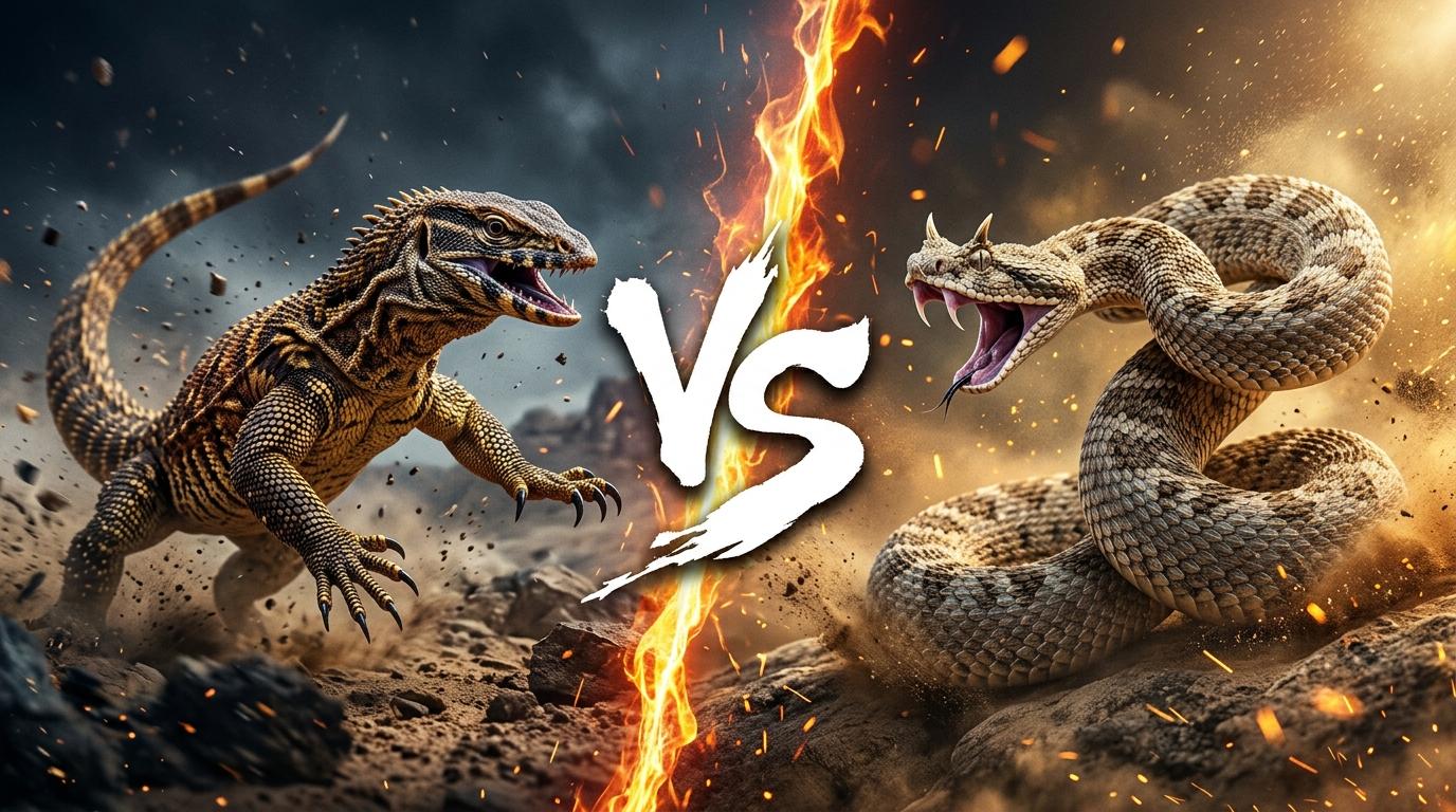 ackie-monitor-vs-desert-horned-viper comparison image on AnimalDex
