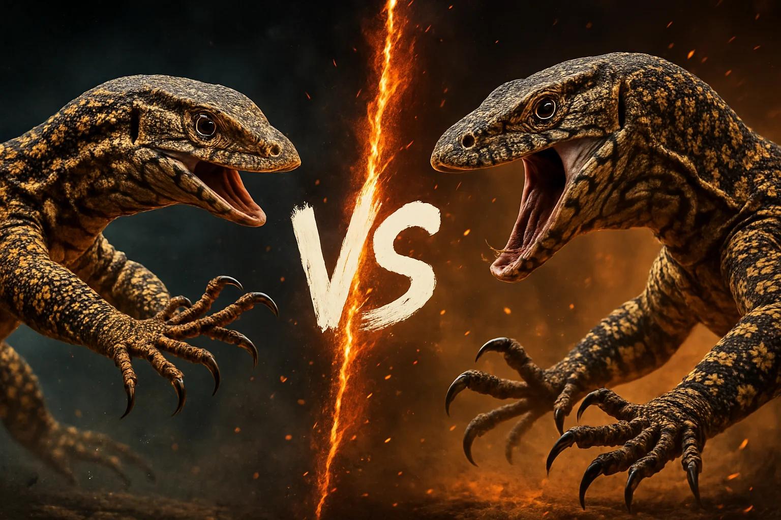 ackie-monitor-vs-perentie comparison image on AnimalDex