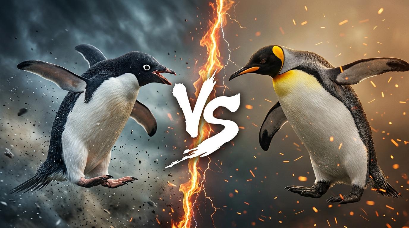 adelie-penguin-vs-emperor-penguin comparison image on AnimalDex