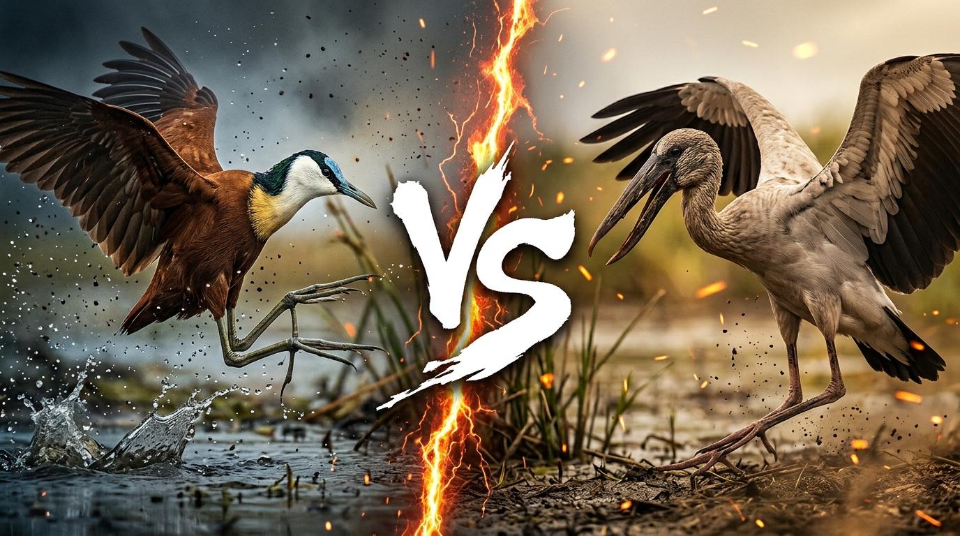african-jacana-vs-african-openbill comparison image on AnimalDex