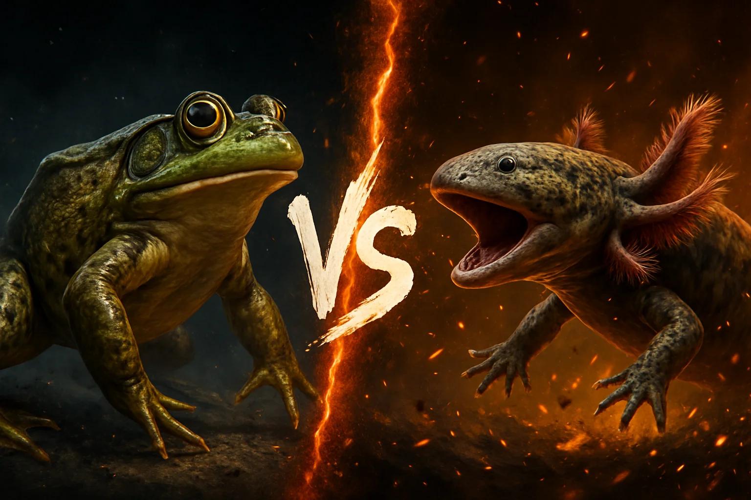 american-bullfrog-vs-mudpuppy comparison image on AnimalDex