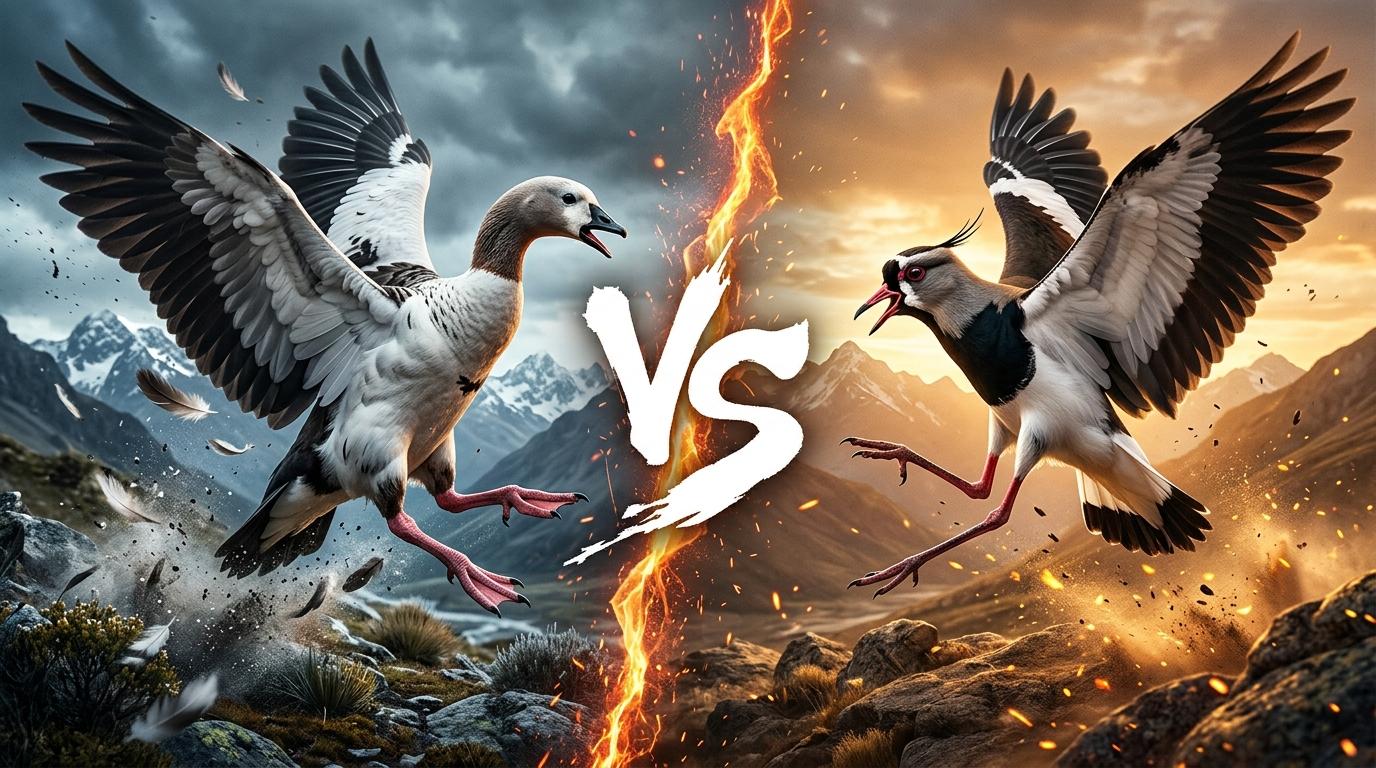 andean-goose-vs-andean-lapwing comparison image on AnimalDex