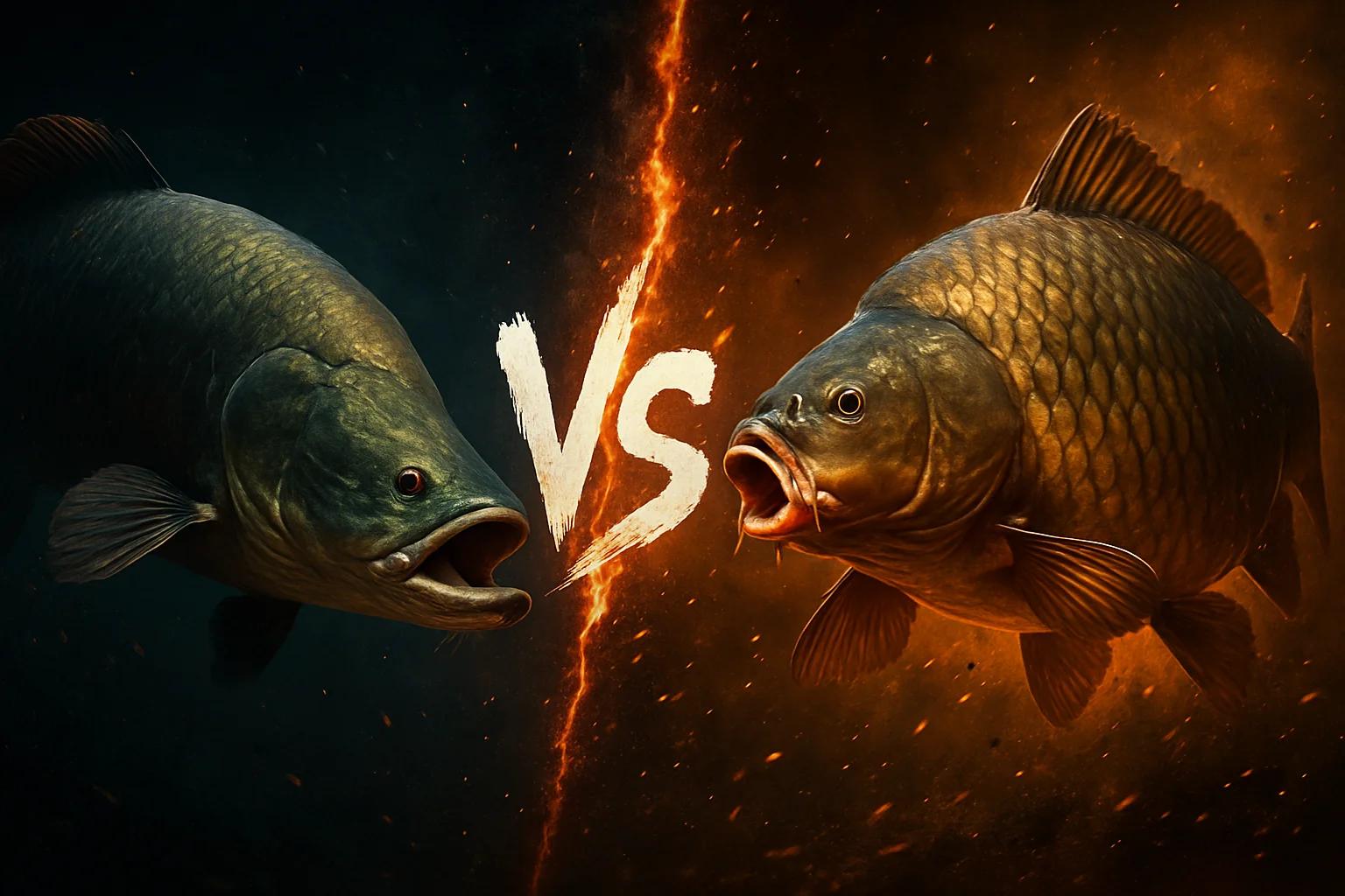 arapaima-vs-carp comparison image on AnimalDex