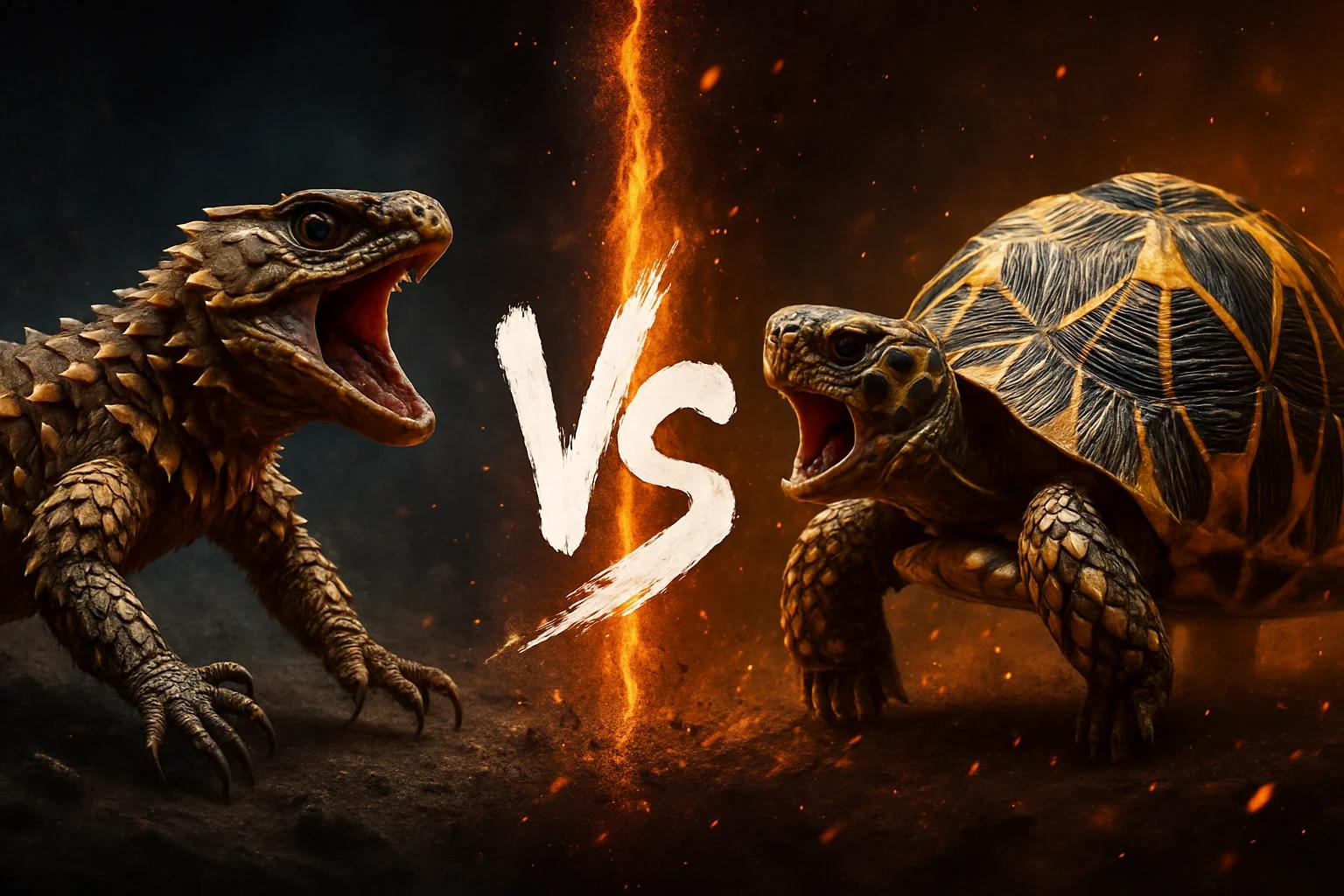 armadillo-girdled-lizard-vs-geometric-tortoise comparison image on AnimalDex