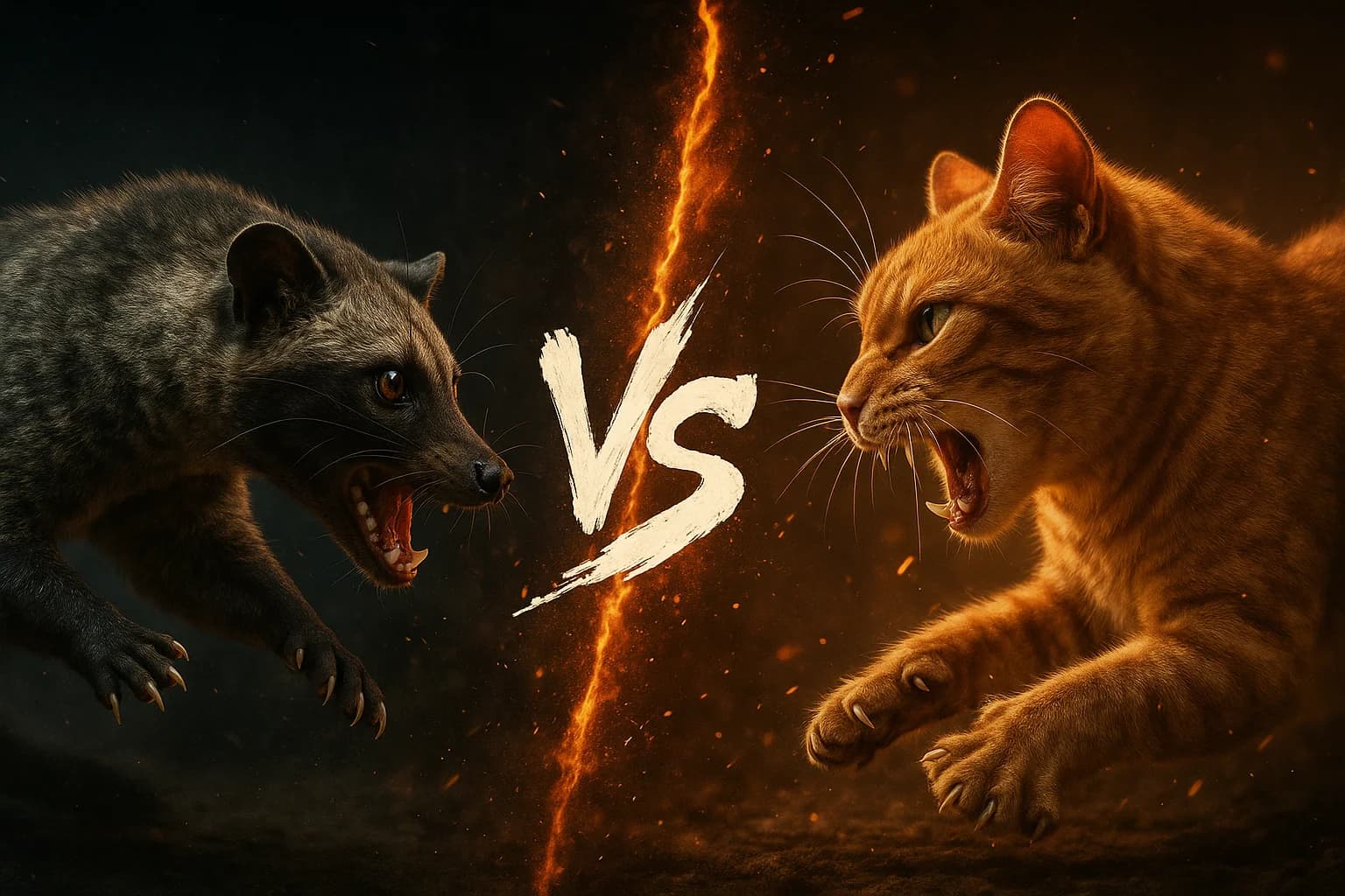 asian-palm-civet-vs-domestic-cat comparison image on AnimalDex