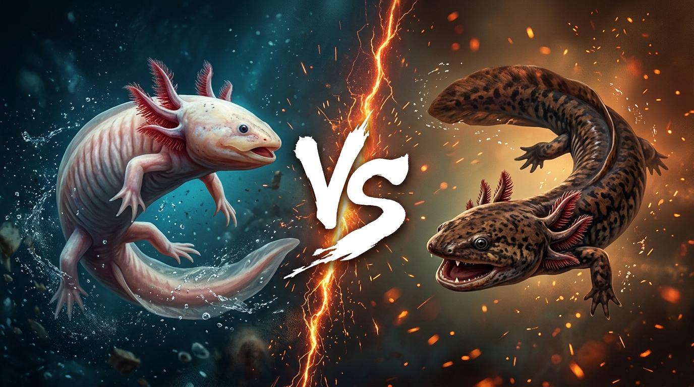 axolotl-vs-mudpuppy comparison image on AnimalDex