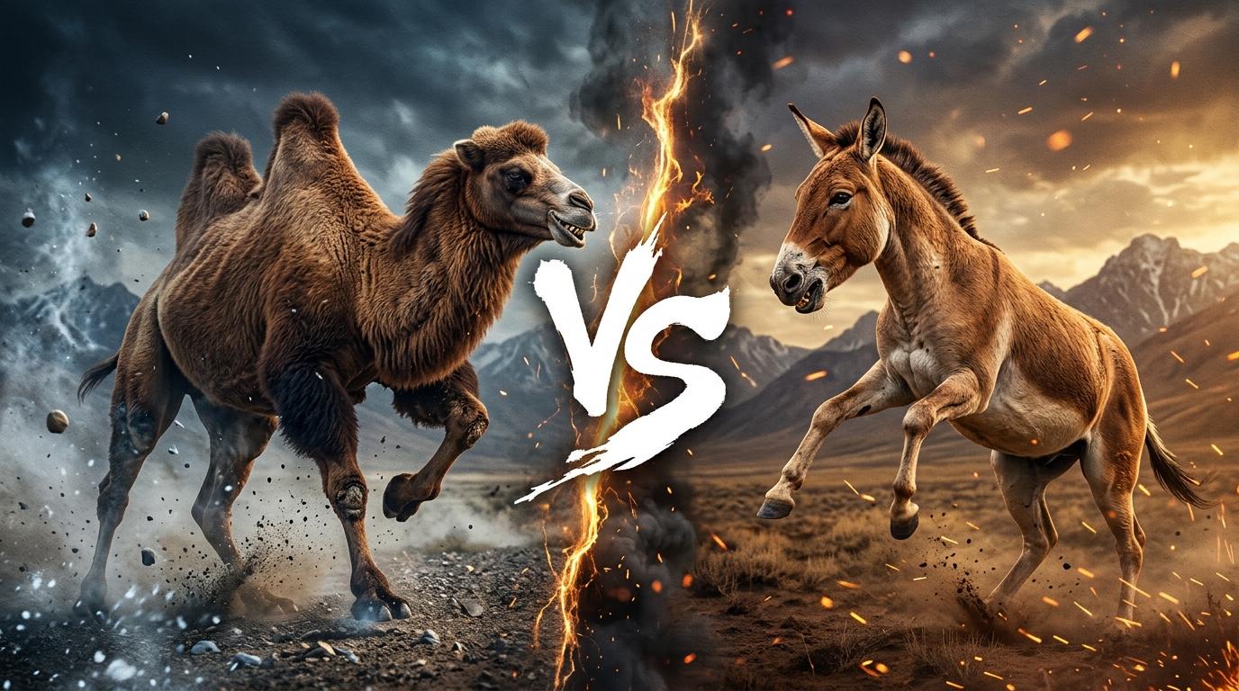 bactrian-camel-vs-kiang comparison image on AnimalDex