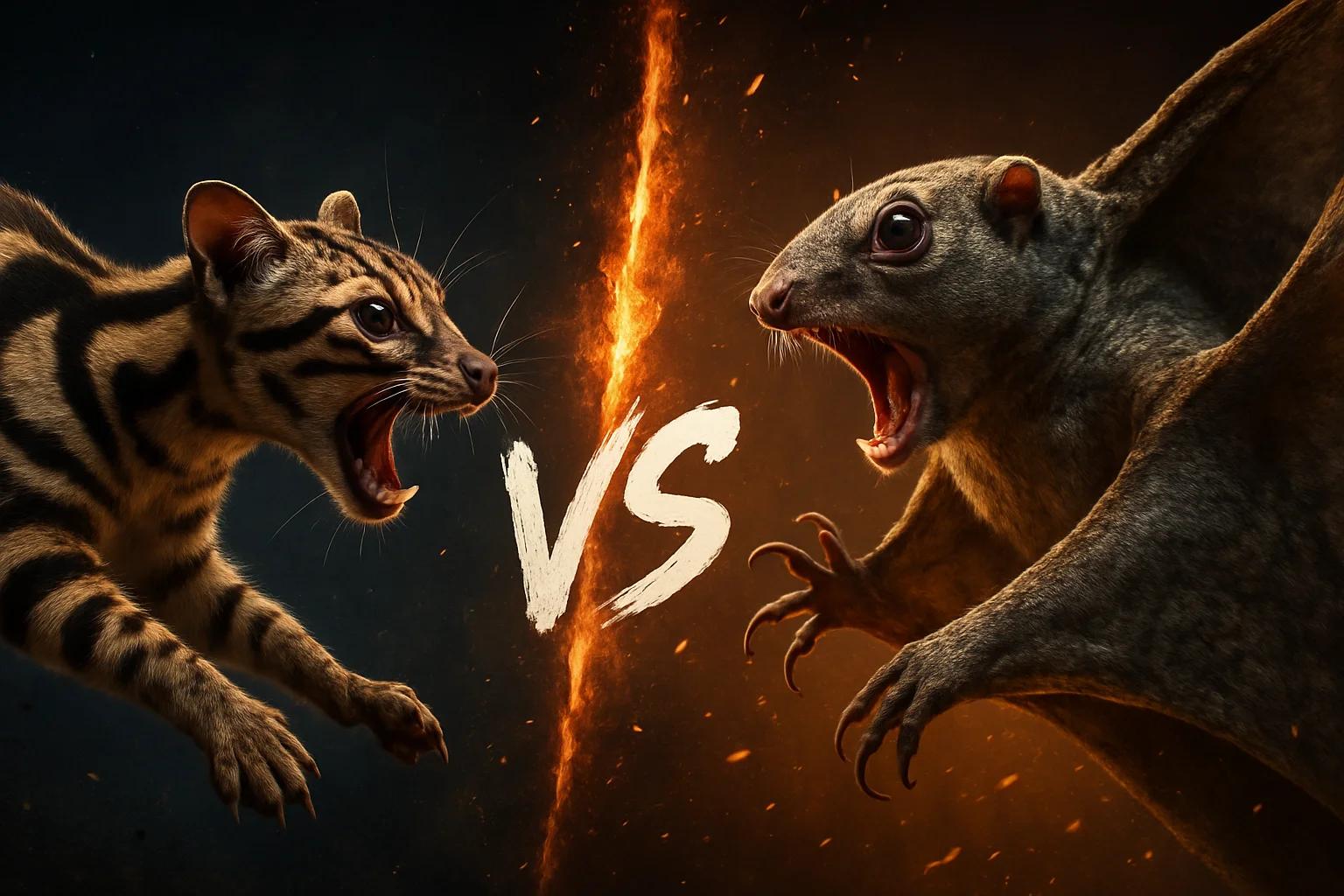 banded-linsang-vs-sunda-flying-lemur comparison image on AnimalDex