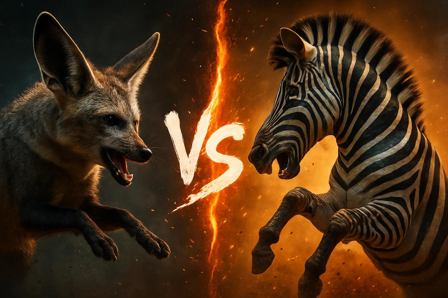 bat-eared-fox-vs-plains-zebra comparison image on AnimalDex
