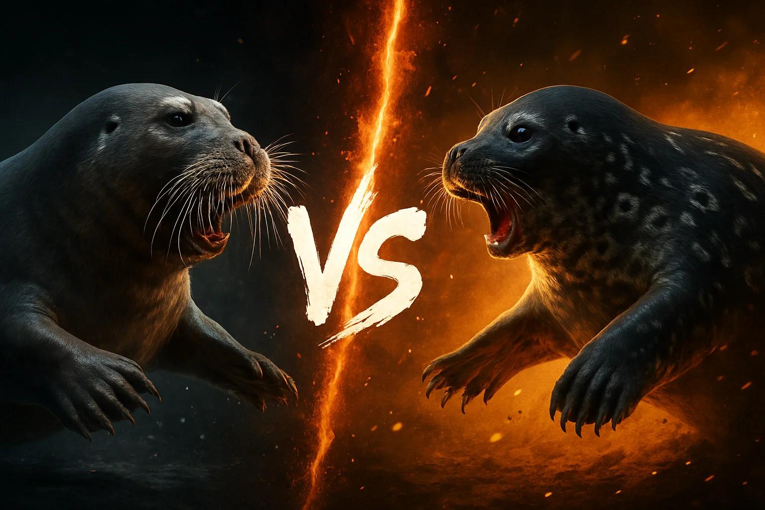 bearded-seal-vs-ringed-seal comparison image on AnimalDex