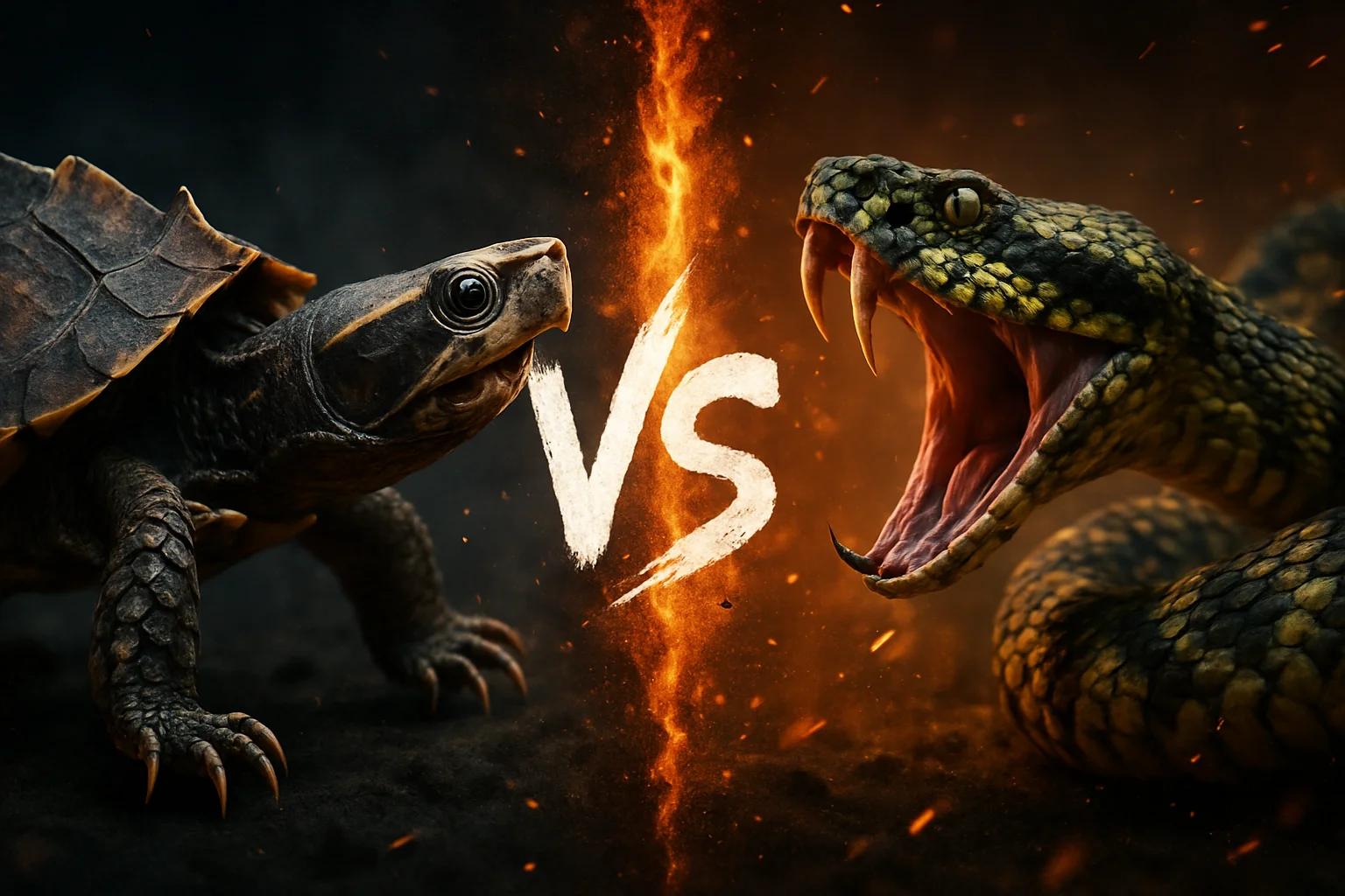 black-breasted-leaf-turtle-vs-mangshan-pit-viper comparison image on AnimalDex