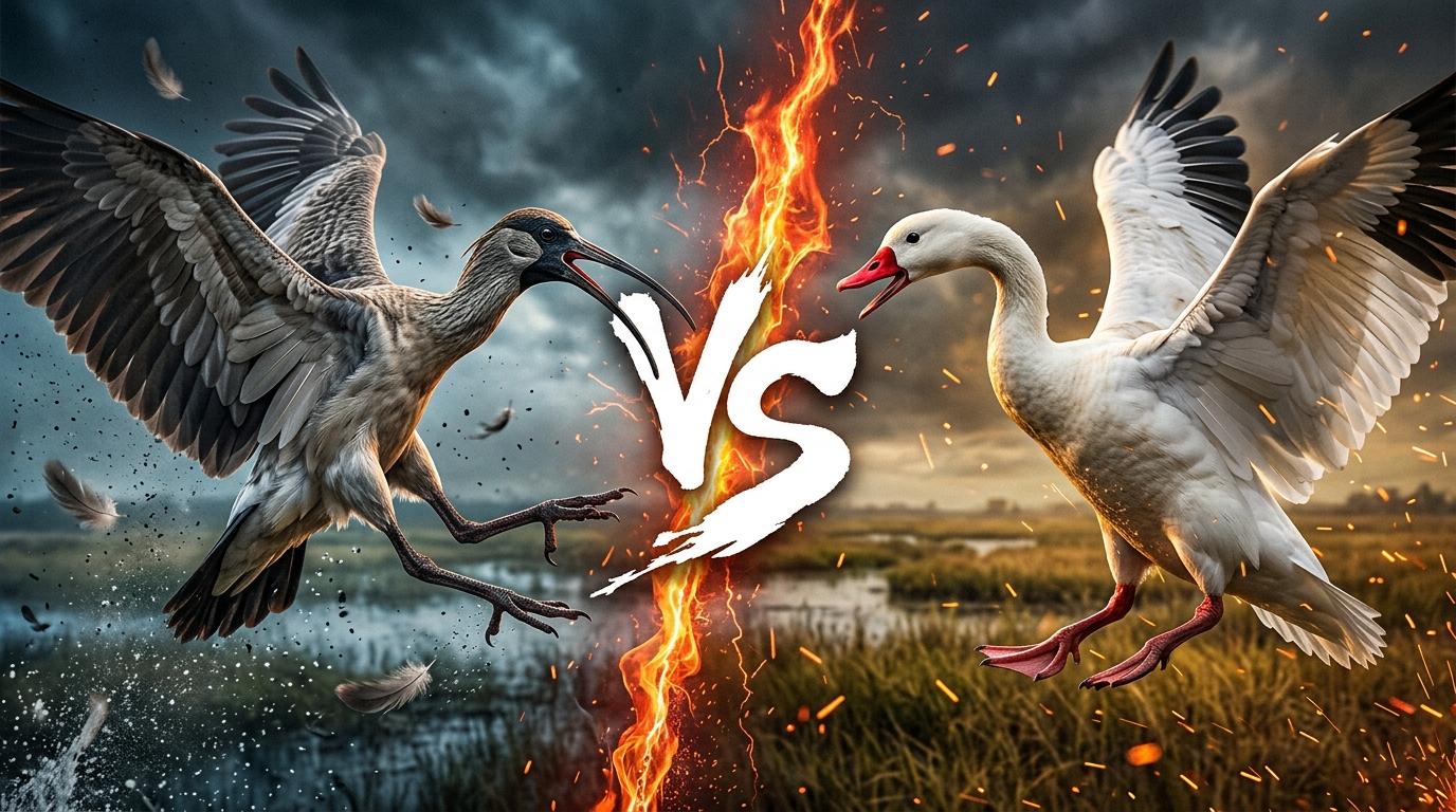 black-faced-ibis-vs-coscoroba-swan comparison image on AnimalDex