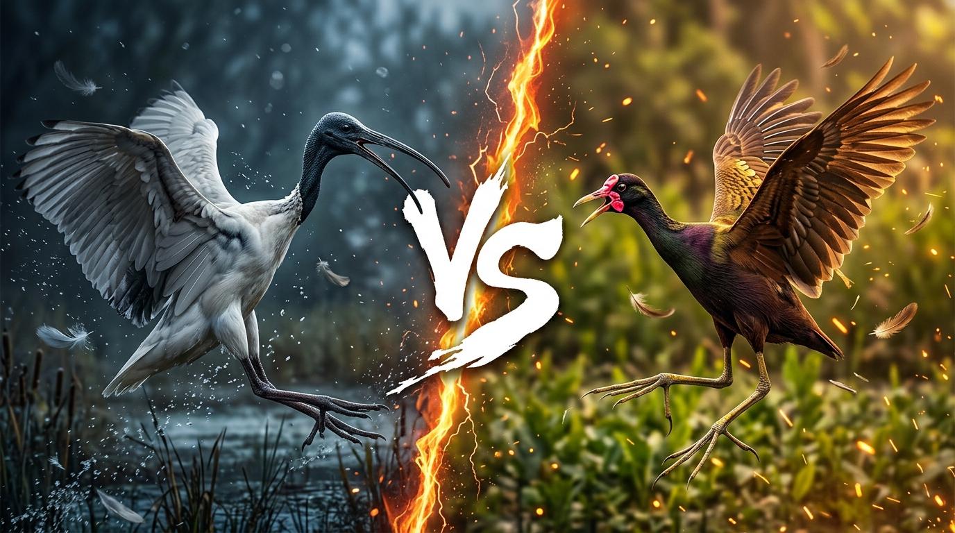 black-headed-ibis-vs-bronze-winged-jacana comparison image on AnimalDex
