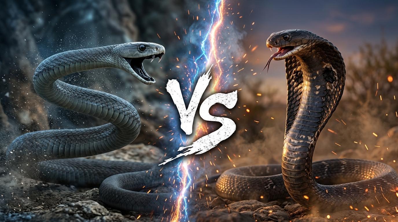 black-mamba-vs-egyptian-cobra comparison image on AnimalDex