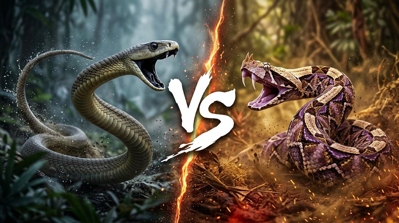 black-mamba-vs-gaboon-viper comparison image on AnimalDex