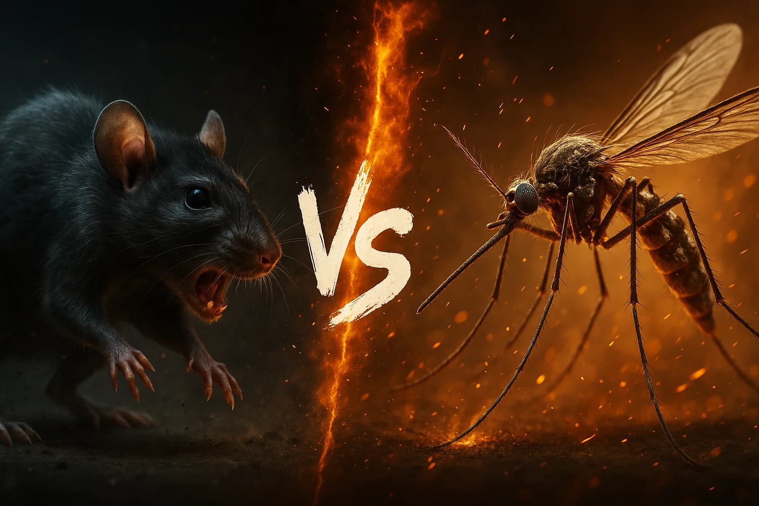 black-rat-vs-mosquito comparison image on AnimalDex