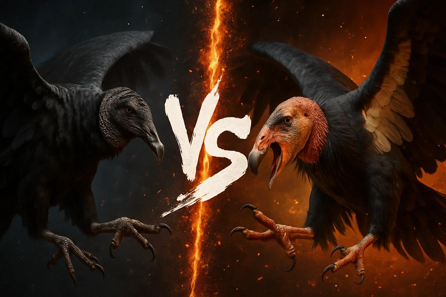 black-vulture-vs-california-condor comparison image on AnimalDex