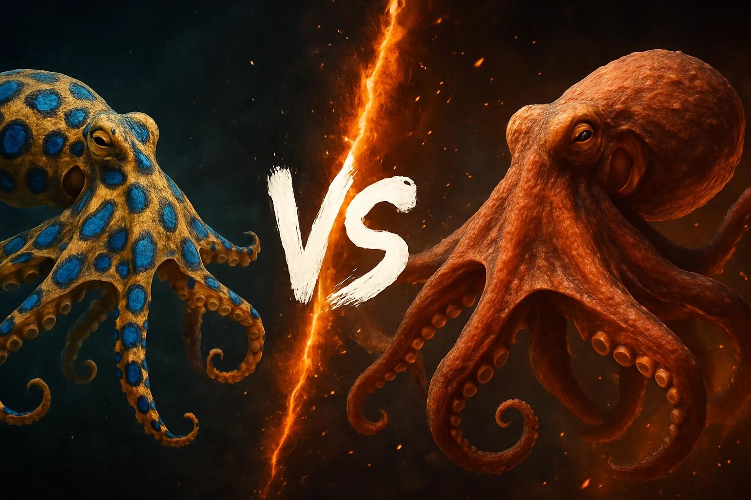 blue-ringed-octopus-vs-giant-pacific-octopus comparison image on AnimalDex