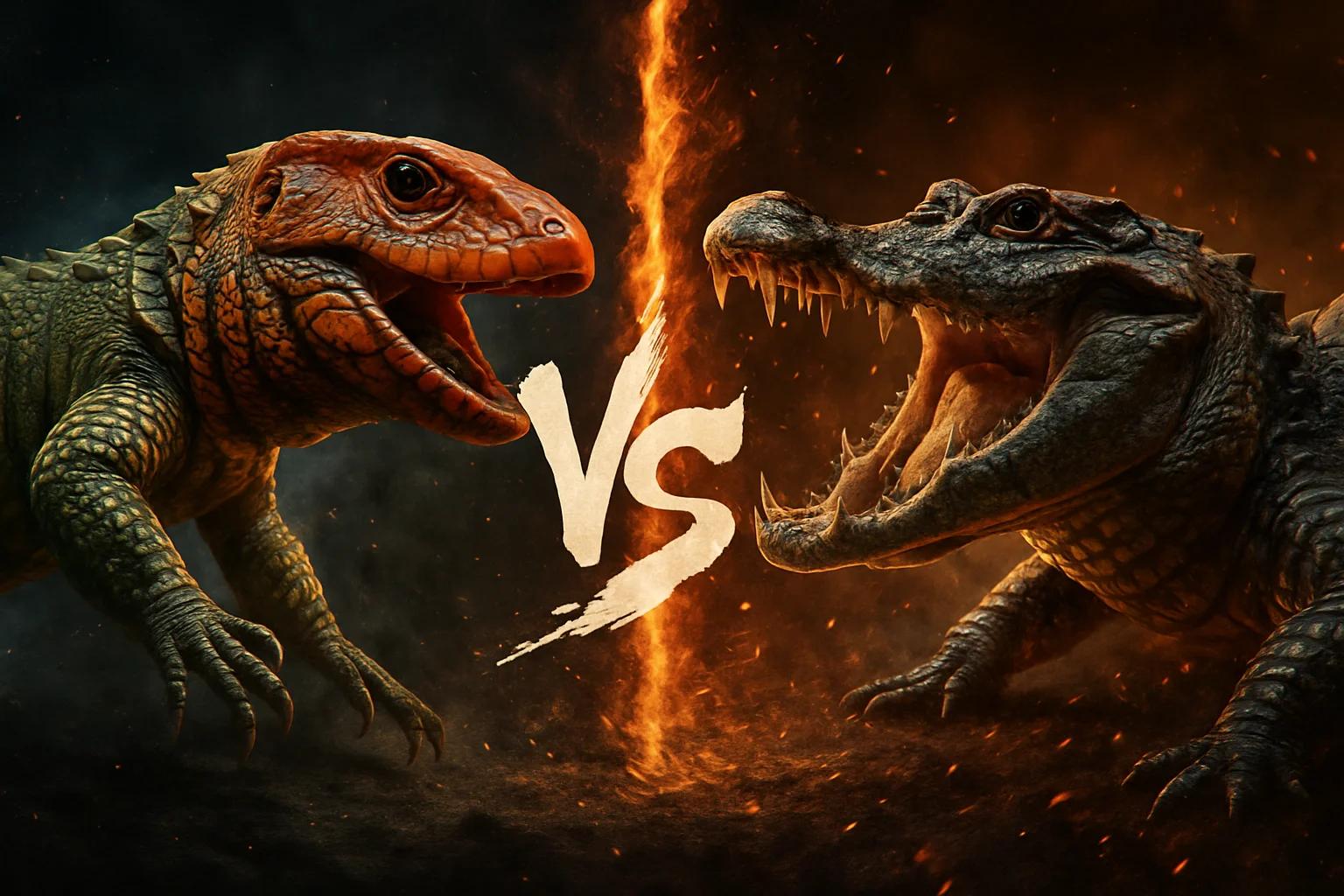 caiman-lizard-vs-yacare-caiman comparison image on AnimalDex