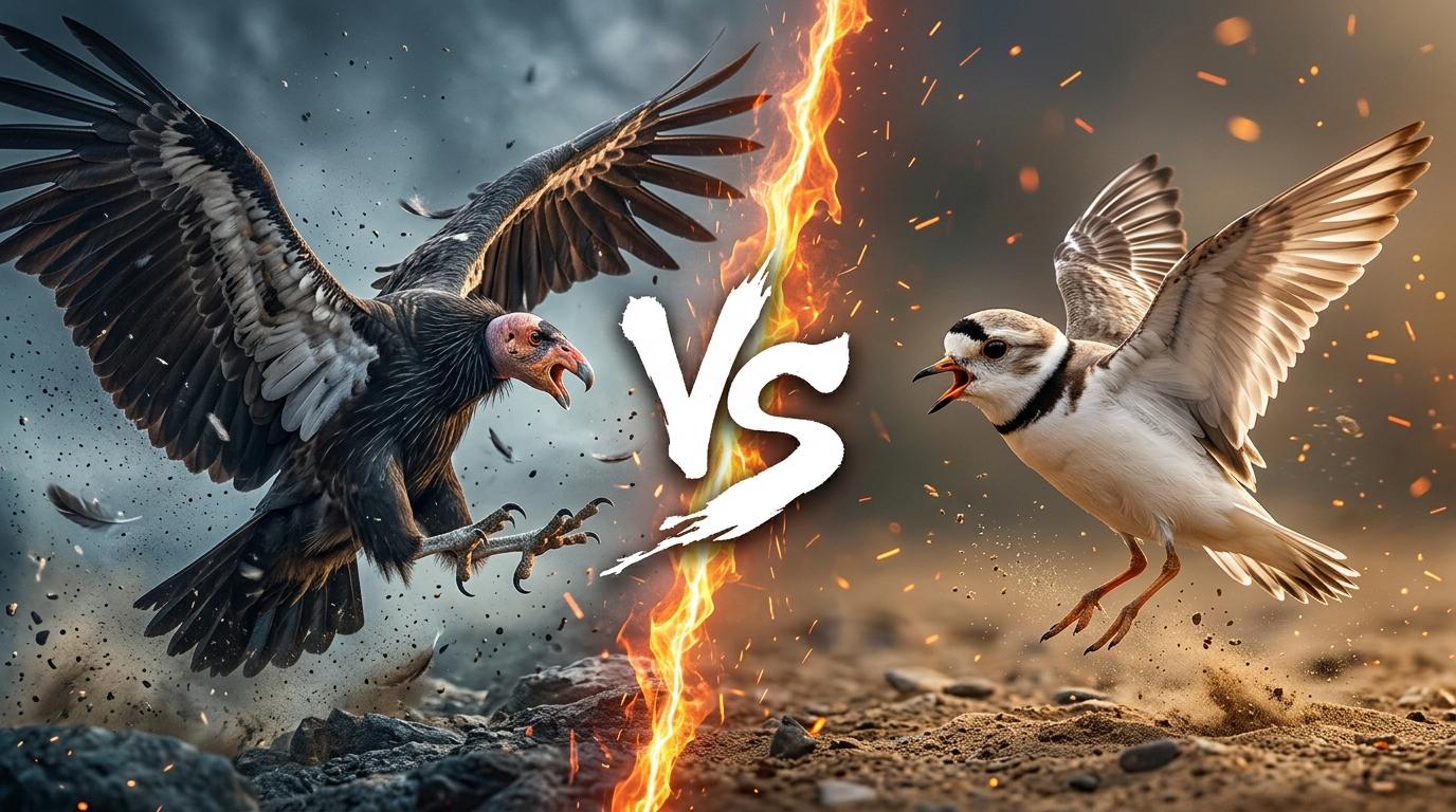 california-condor-vs-piping-plover comparison image on AnimalDex