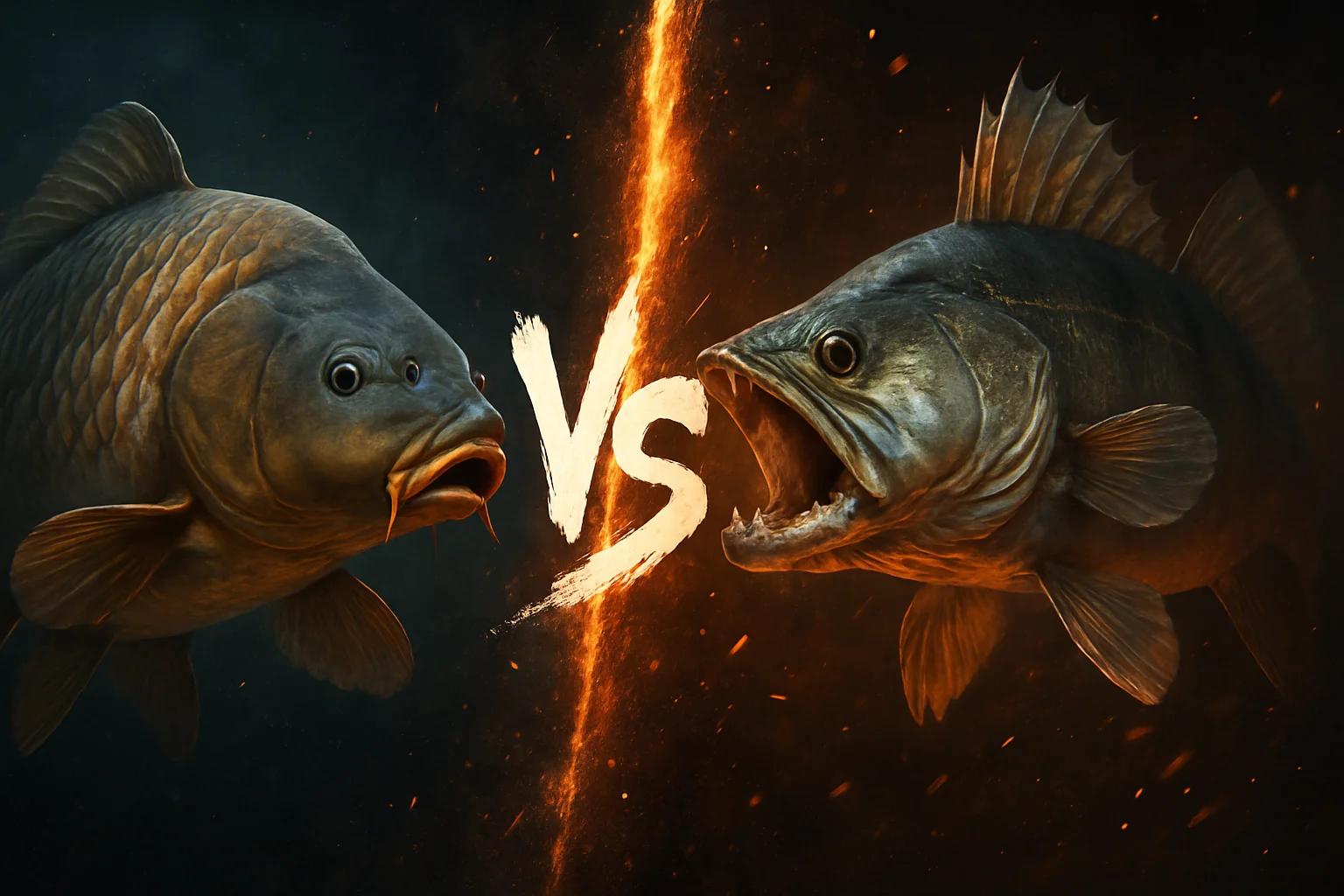 carp-vs-zander comparison image on AnimalDex