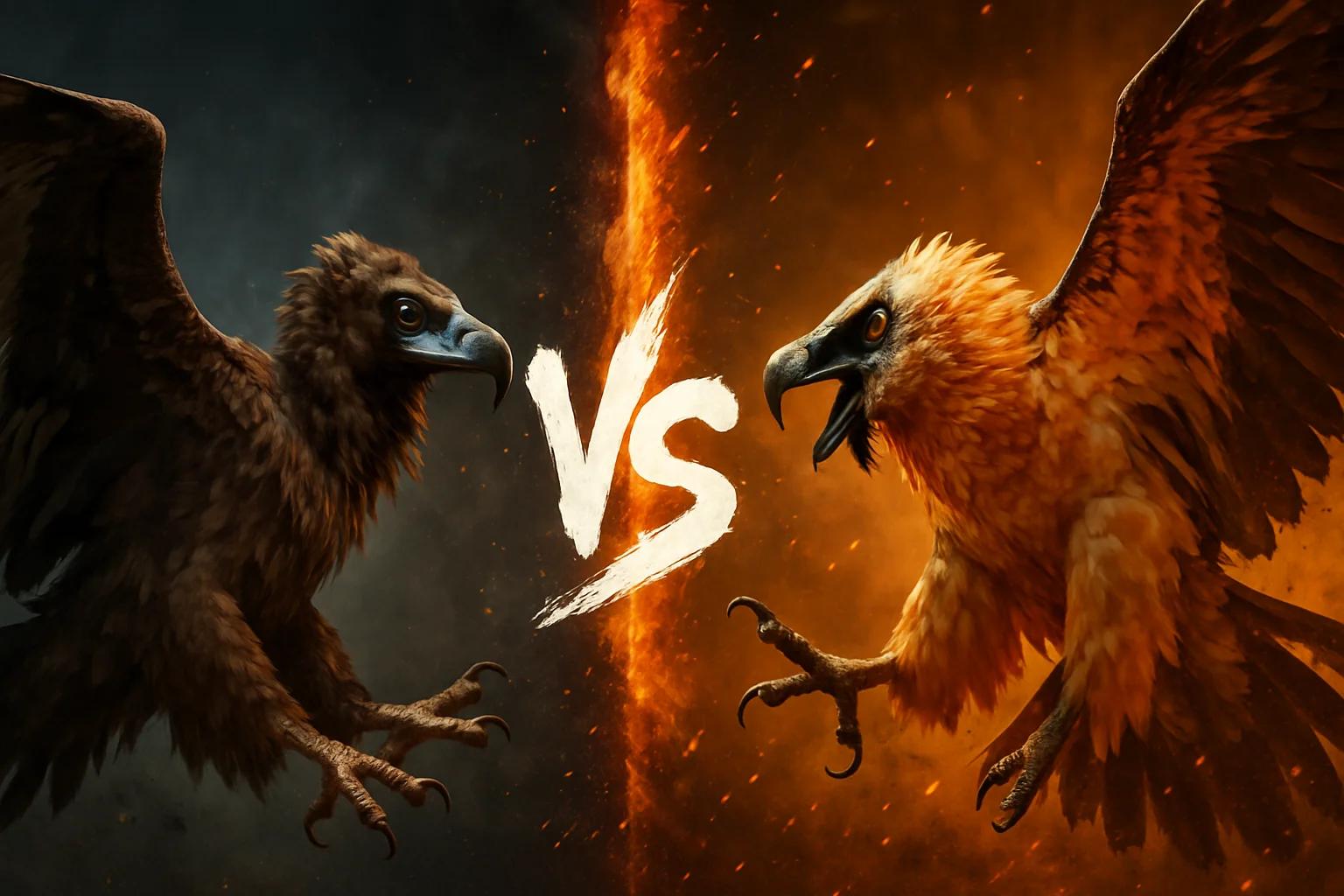 cinereous-vulture-vs-lammergeier comparison image on AnimalDex