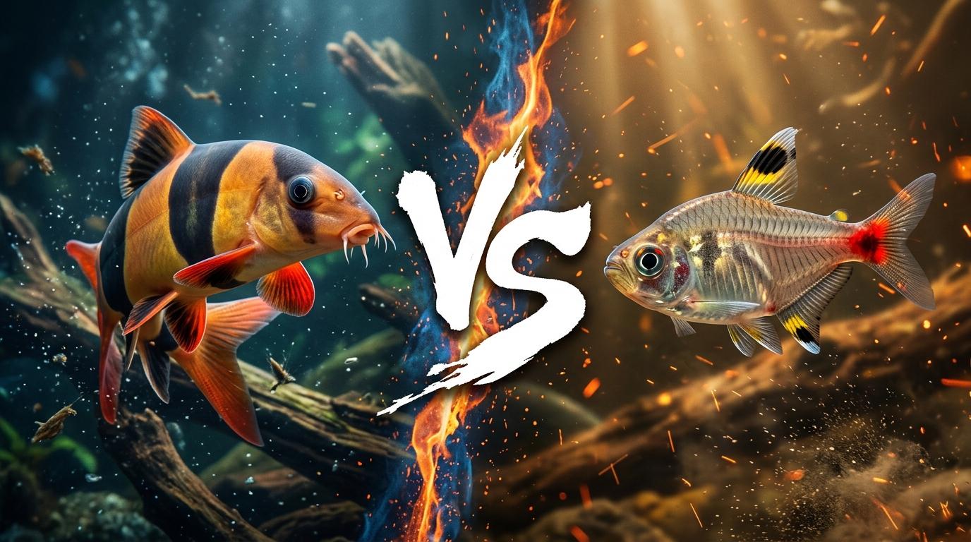 clown-loach-vs-x-ray-tetra comparison image on AnimalDex