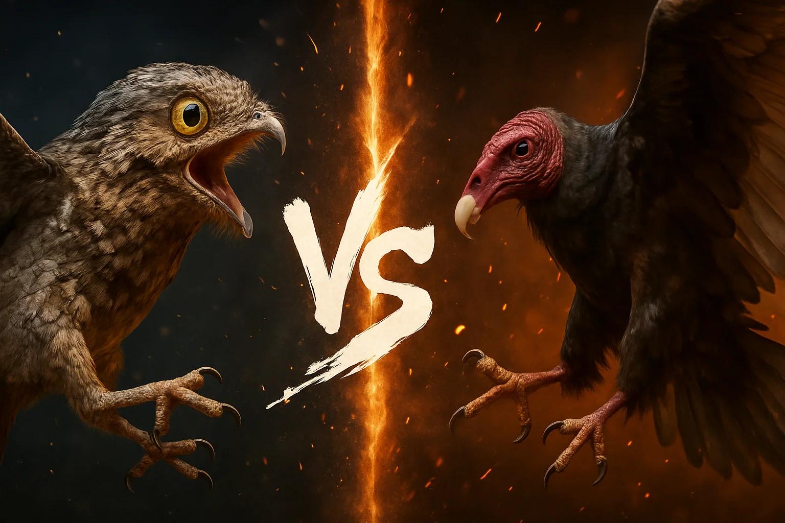 common-potoo-vs-turkey-vulture comparison image on AnimalDex